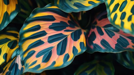 A detailed shot of a vibrant green and yellow plant, suitable for nature or botanical illustrations