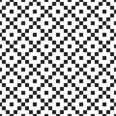 Fototapeta premium Geometric seamless pattern features a classic checkered design with black squares, creating a versatile and timeless background.