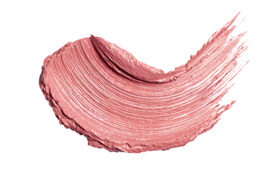 Swirl of mauve lipstick swatch