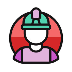 construction worker wearing a helmet 