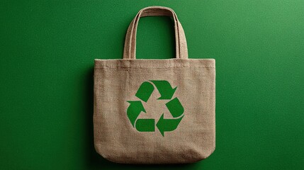 recycle bag with recycle symbol