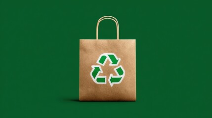 recycle symbol on a cardboard