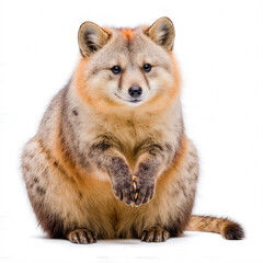 Hybrid Creature's Portrait: A captivating studio portrait showcases a unique hybrid creature, its features a harmonious blend of different animal characteristics, its expression poised and intriguing.