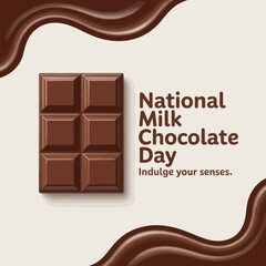 National Milk Chocolate Day Sweet Treat Chocolate Bar Celebration