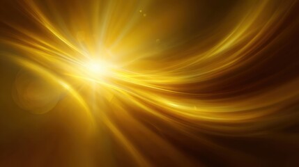 Naklejka premium A mesmerizing golden light swirl creating a stunning backdrop for various creative projects.