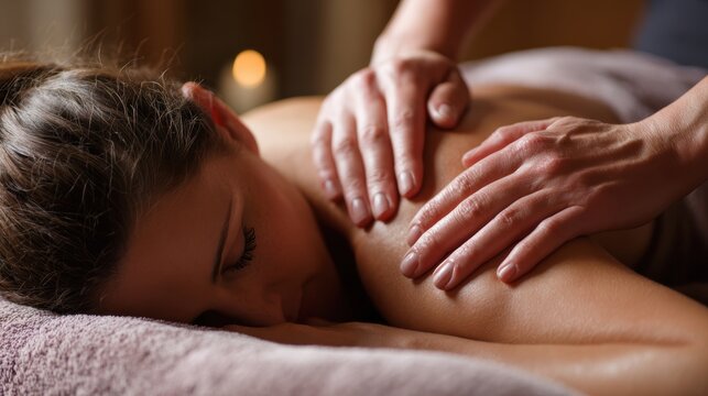 A serene massage scene highlighting relaxation and self-care for a peaceful mind and body experience.