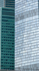 blue wall business buildings architectural background