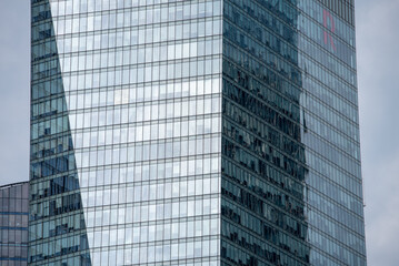 blue wall business buildings architectural background