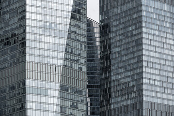 Obraz premium blue wall business buildings architectural background