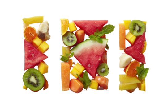 Fruit-mosaic word art