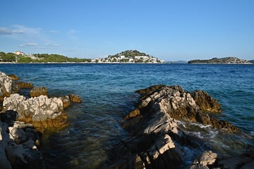 Rocky coast of the Adriatic Sea near Tribunj, Croatia
View of the part of town Tribunj in Croatia
