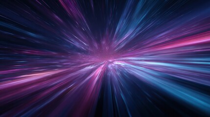 A vibrant burst of light representing speed and innovation in technology, creating a sense of dynamic movement.