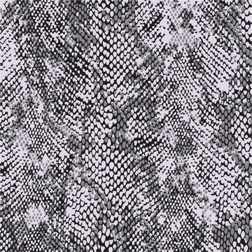Snake skin pattern design - funny drawing seamless pattern. Lettering poster or t-shirt textile graphic design. / wallpaper, wrapping paper.