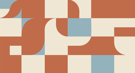 Abstract Geometric Squares Seamless Pattern