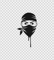 Masked Ninja Drip Vector – Stealth and Urban Street Style