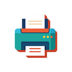 printer icon vector illustration
