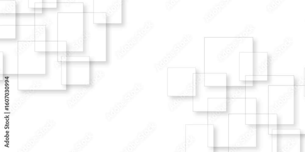 Wall mural abstract retro pattern seamless light white geometric square and line vector background. white and g