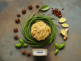 Varied food carbohydrates protein vegetables fruits dairy legumes on wood