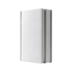 Minimalist White Notebook on a White Background for Creative Writing and Note Taking