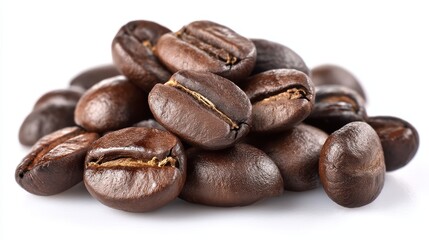 Obraz premium Roasted Coffee Beans Pile, Aroma, Espresso - High Quality