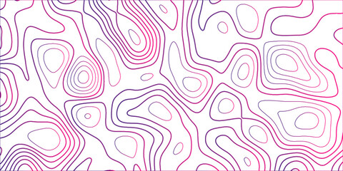 Topographic canyon geometric map relief texture with curved layers and shadow. abstract White background with a beautiful pattern, Topographic contour lines vector map seamless pattern vector.