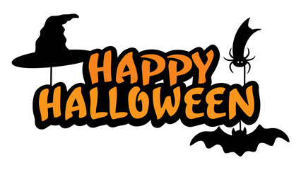 Happy Halloween typography