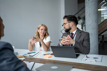 Business people discussing during a meeting in the office