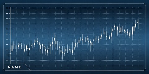 Financial Market Data Analysis With Upward Trend Chart Visualization