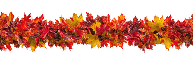 Autumnal leaf garland