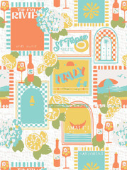 tropical leave seamless watercolor pattern background. Leave vector illustration. Watercolor print in rustic vintage style, textile or wallpapers.