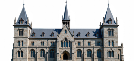 Gothic architecture building with spires and intricate stonework, showcasing historical design and grandeur