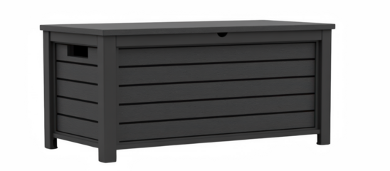 Stylish storage box made of durable material, perfect for outdoor use, featuring sleek design and ample space for organization