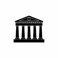 Fototapeta premium creative details Greek Temple Icon Vector Illustration