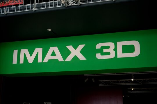 IMAX 3D Signage in a Cinema