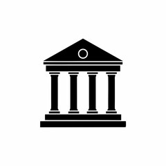 Fototapeta premium creative details Greek Temple Icon Vector Illustration