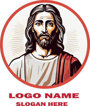 Jesus resucitado logo vector white background .