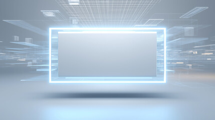 Grand Cathedral Interior with Christmas Trees and Decorative Canopy