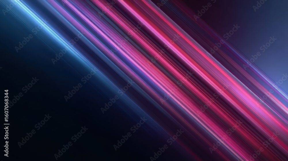 Poster an abstract image featuring vibrant lines in pink and blue tones, creating a dynamic and modern visu