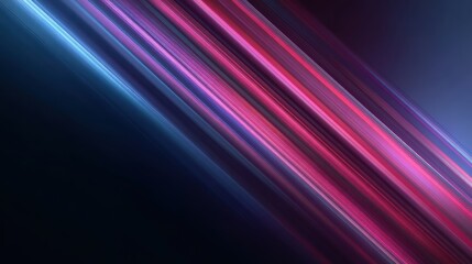 Fototapeta premium An abstract image featuring vibrant lines in pink and blue tones, creating a dynamic and modern visual effect.