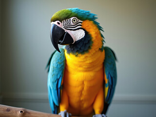 Fototapeta premium blue and yellow macaw