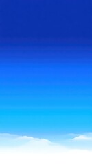 Obraz premium Minimalist sky gradient background, smooth transition from Pantone 12-5204TCX (晨空蓝) to 11-0601TCX (云朵白), 