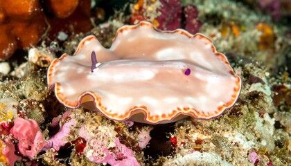Seaslug on coral reef