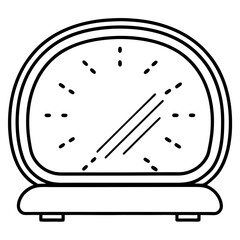 LED Mirror Smart Clock vector