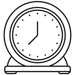 LED Mirror Smart Clock vector