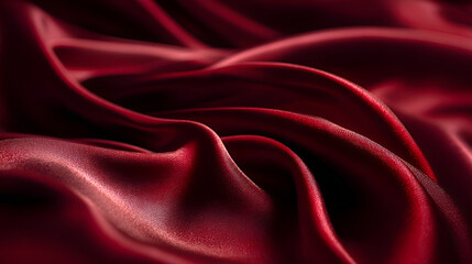 Smooth elegant red silk or satin luxury cloth texture background