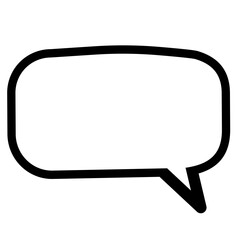  Stylized rectangular speech balloon with rounded ends and long curved tail, great for conversation or creative communication layouts.