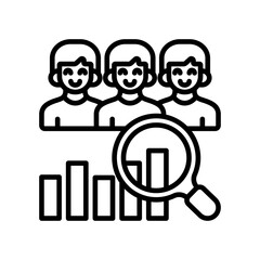 Competitor Analysis line icon