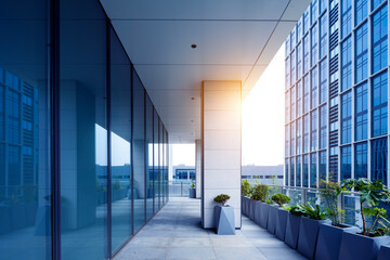 Asian commercial office real estate buildings