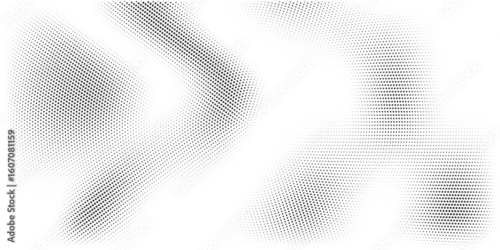 Fototapete Halftone circle dotted frame circularly distributed set. Round border Icon using random halftone circle dot texture. Half tone circular background pattern.