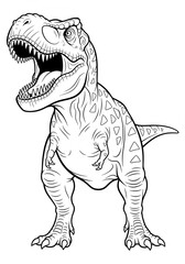 Fototapeta premium Roaring T-Rex Dinosaur